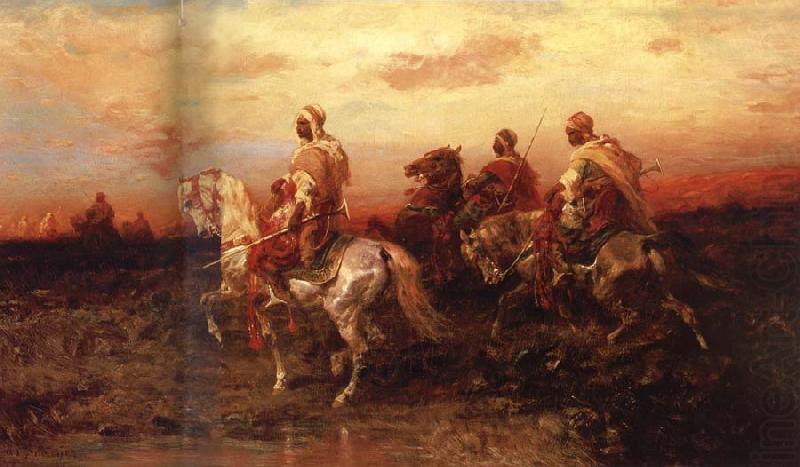 Arab Horsemen on the March, Adolf Schreyer